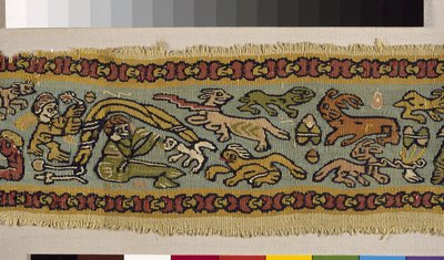 Polychromer Textil, 4.-12. Jahrhundert von Coptic